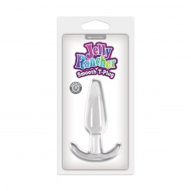 Прозрачная анальная пробка прозрачная Jelly Rancher T-Plug Smooth - 11 см.